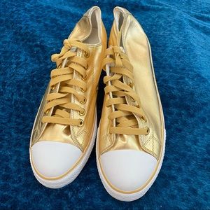 No brand Converse All Stat style… men gold shoes